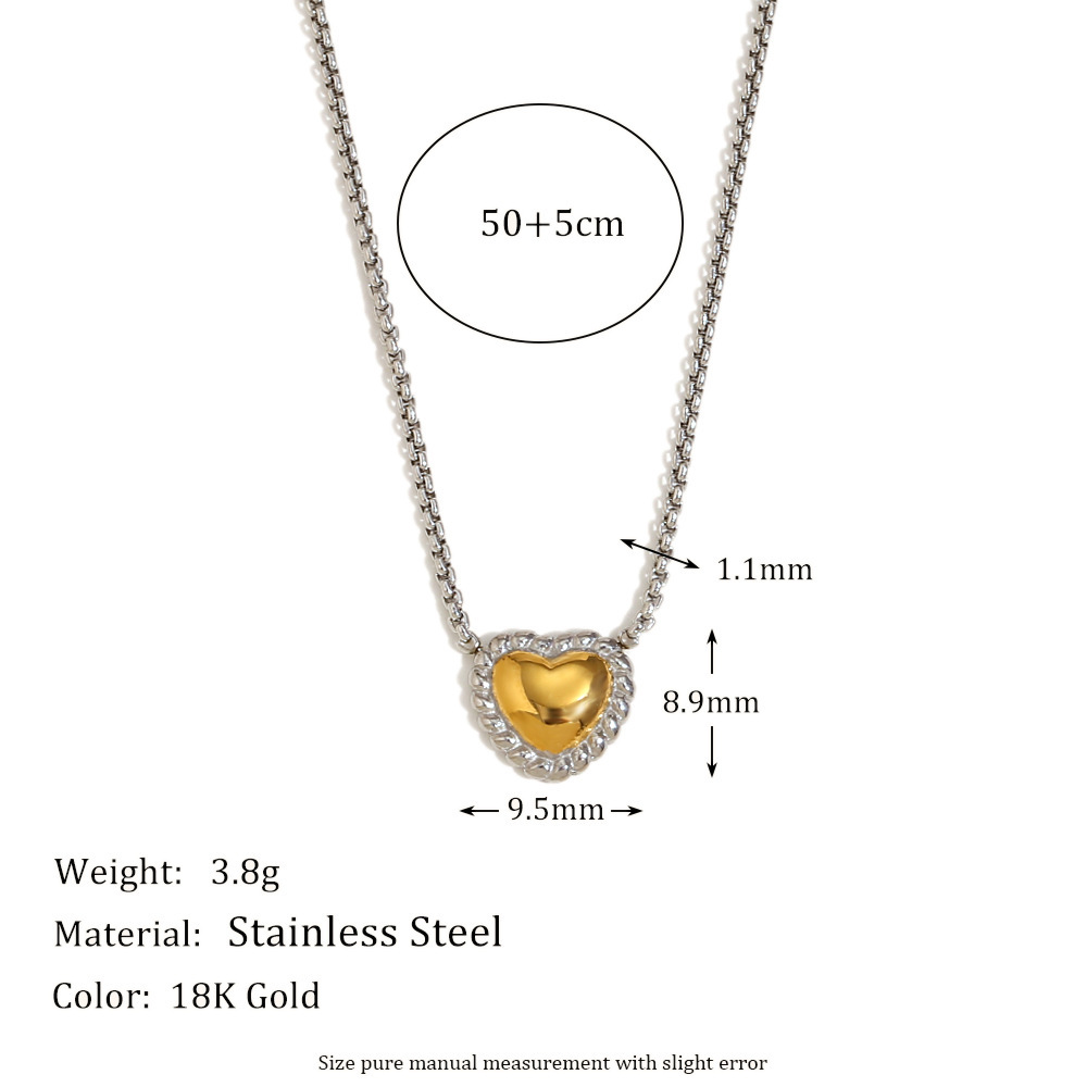 4:Mini love pendant necklace-double color