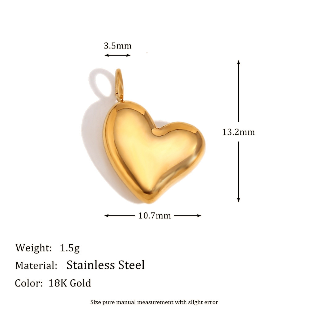 3:Slanted love pendant-gold