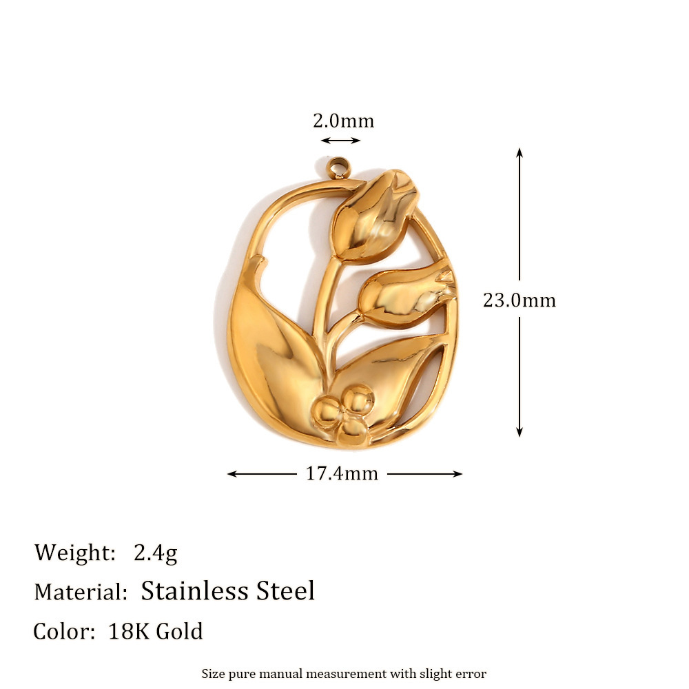 4:Tulip pendant-gold