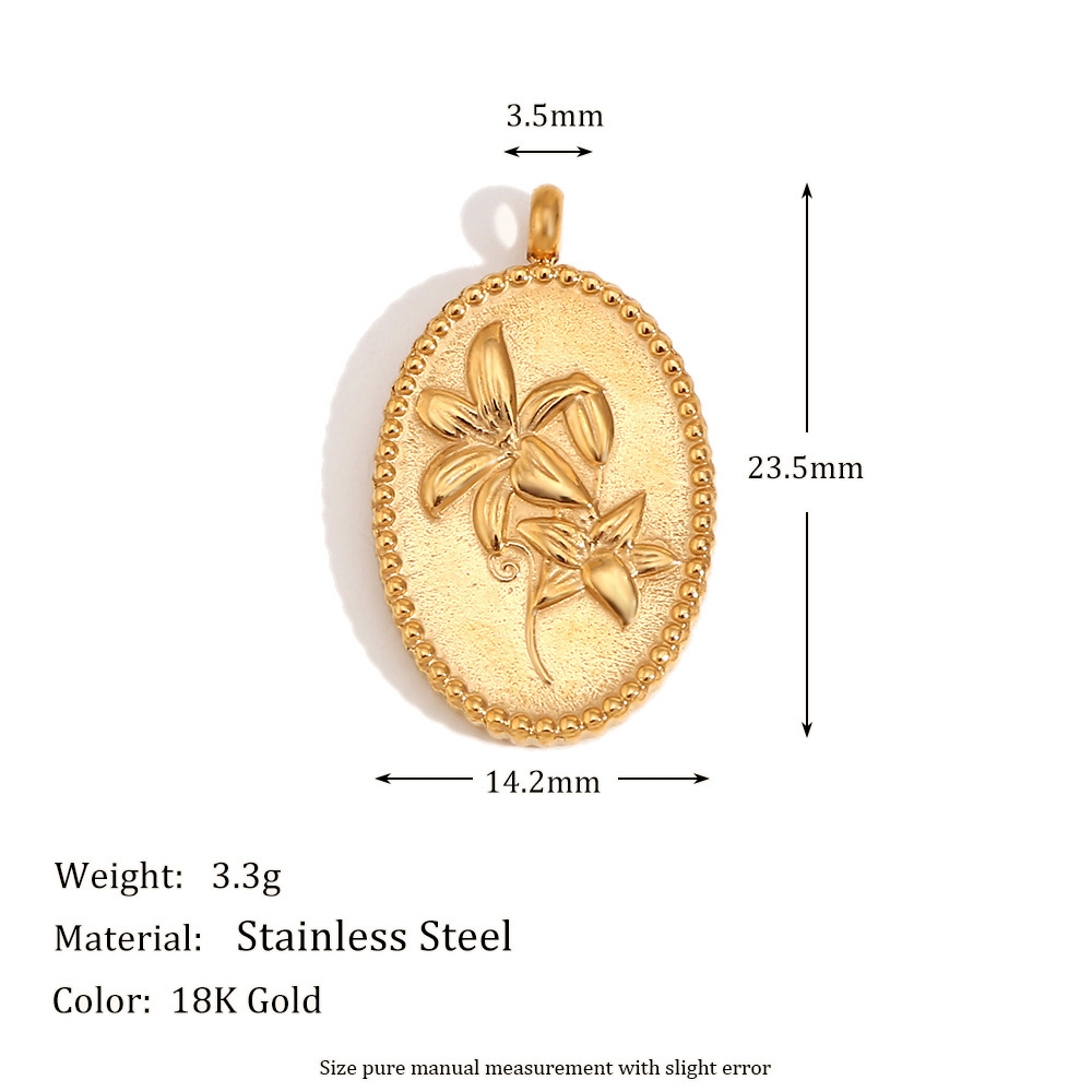 10:Orchid pendant-gold