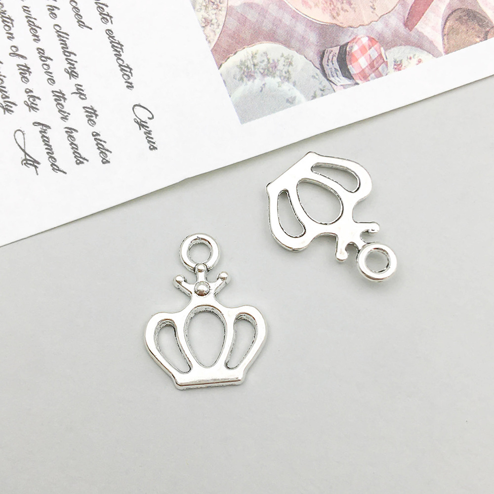 4:1 antique silver crown border 12*16mm-0.6g-15647