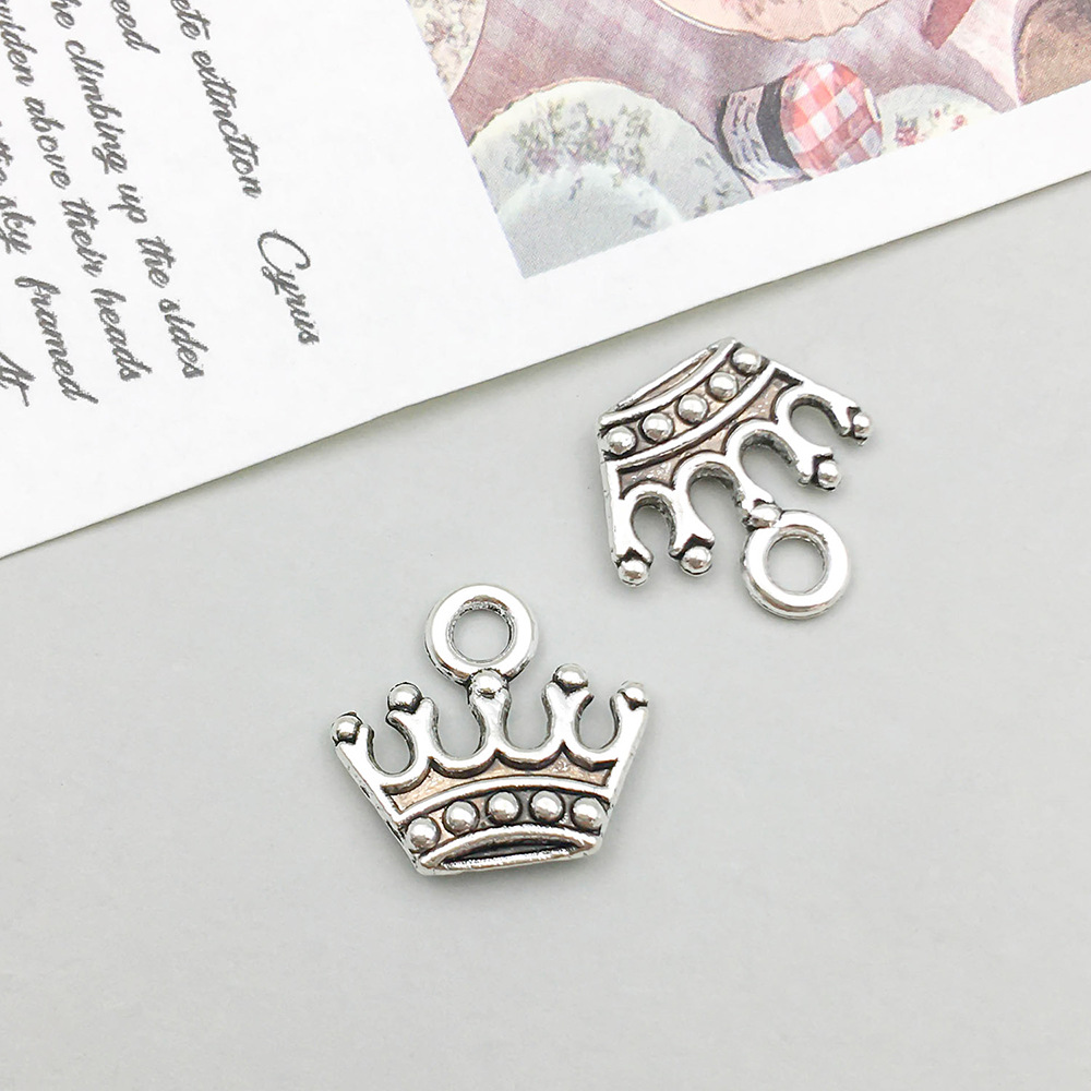 5:1 antique silver crown 13*12mm-0.7g-15787