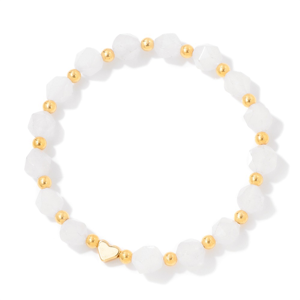 9:White stone faceted