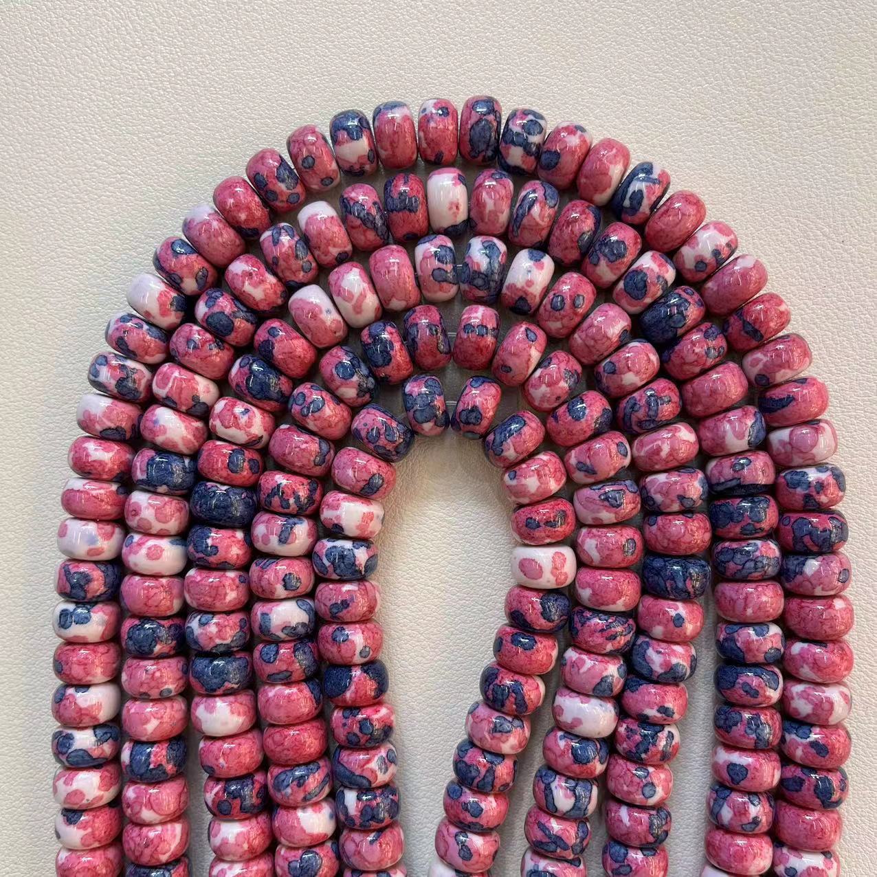 1:Pink white blue rain colored stone