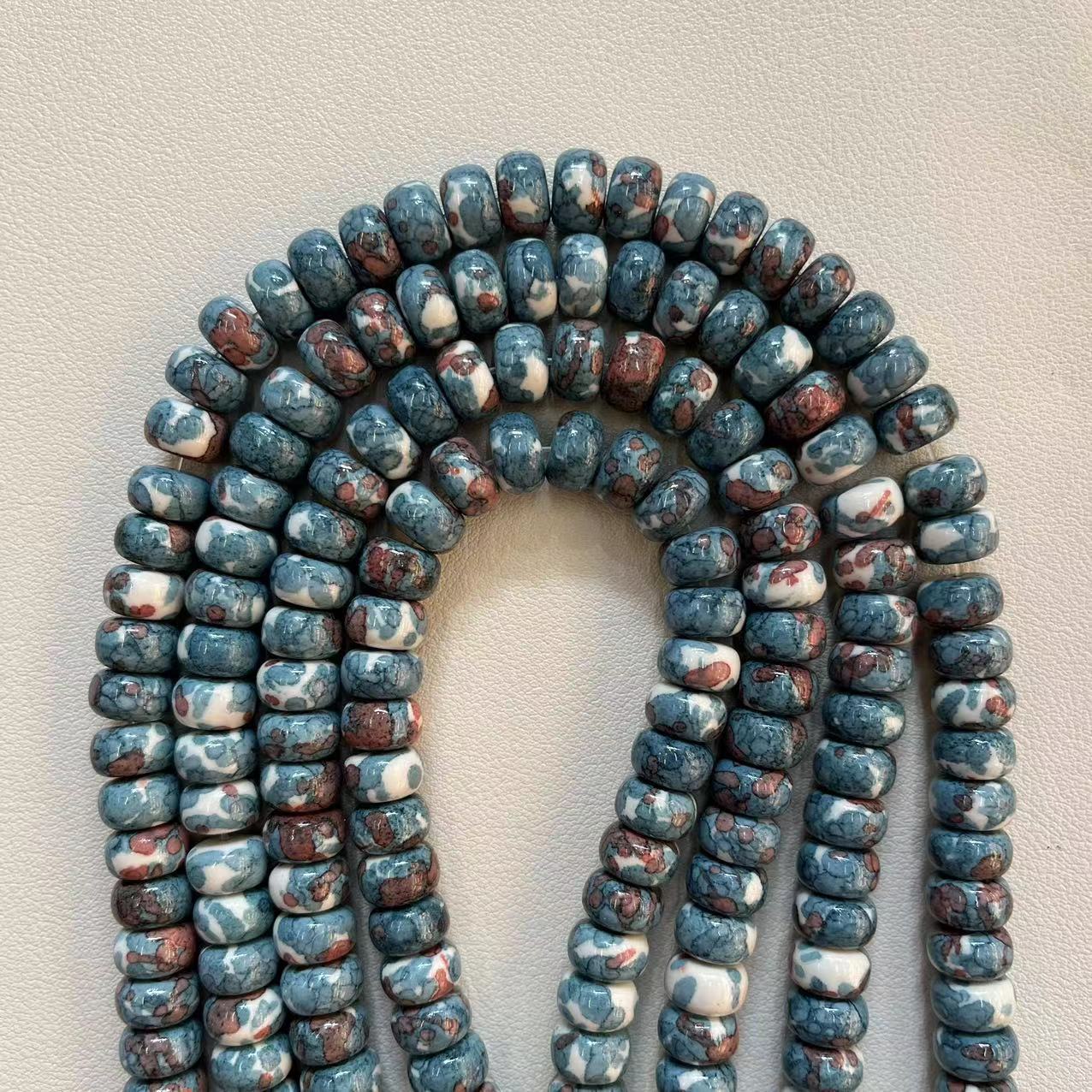 11:Blue gray white rain colored stone