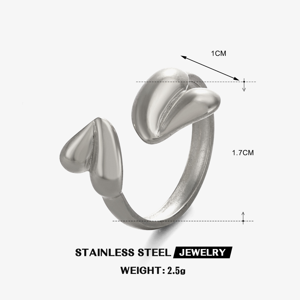 2:Steel color love ring