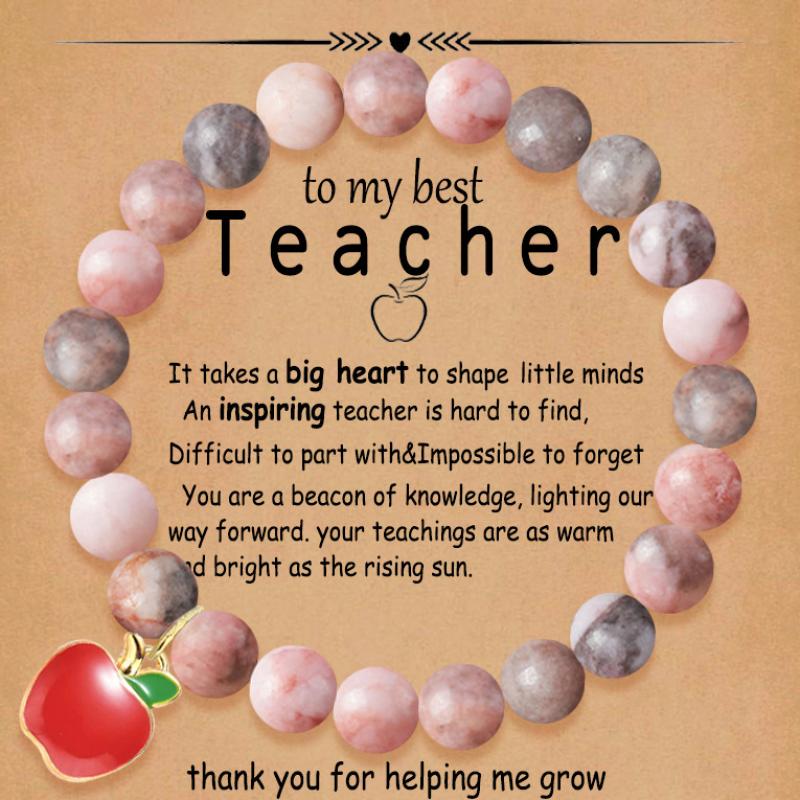 3:Pink zebra red apple pendant