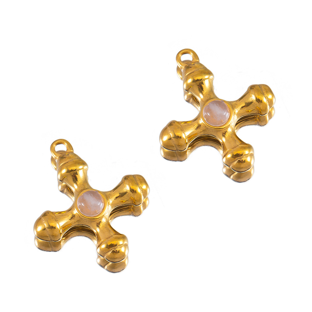 6:20×23mm gold-pink crystal