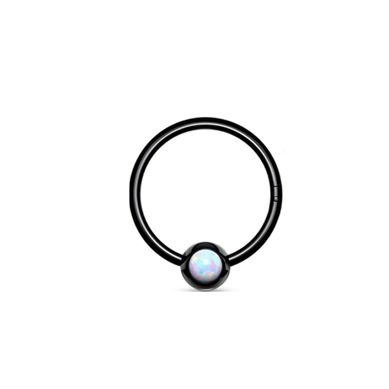 5:White Opal 1.0*10 * 3mm Black