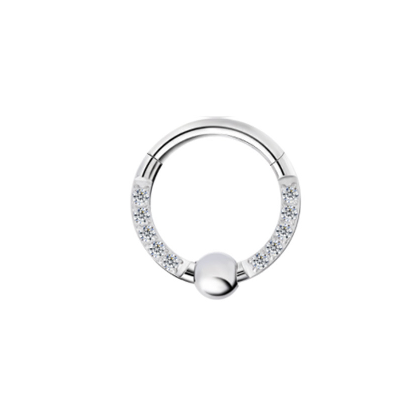 6:Side with diamond 1.2 * 8mm titanium primary color