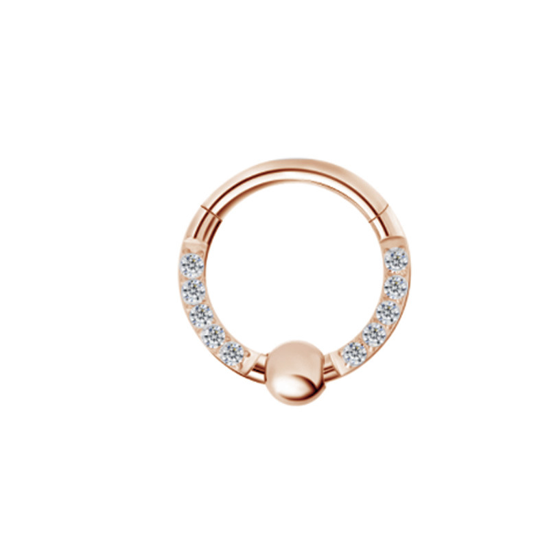 9:Side Diamond 1.2 * 8mm rose gold