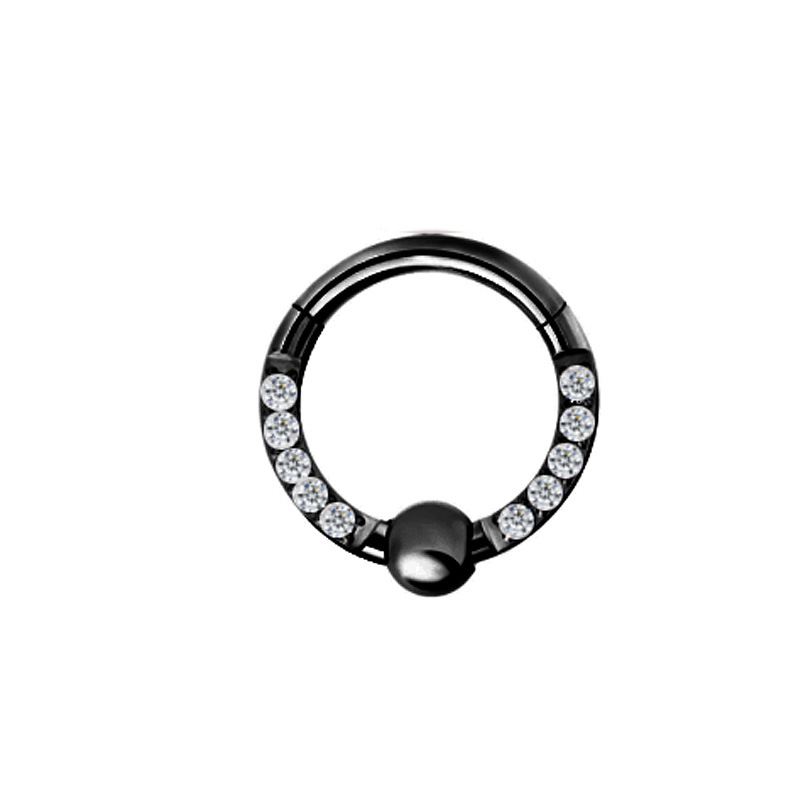 12:Side with diamond 1.2 * 10mm Black