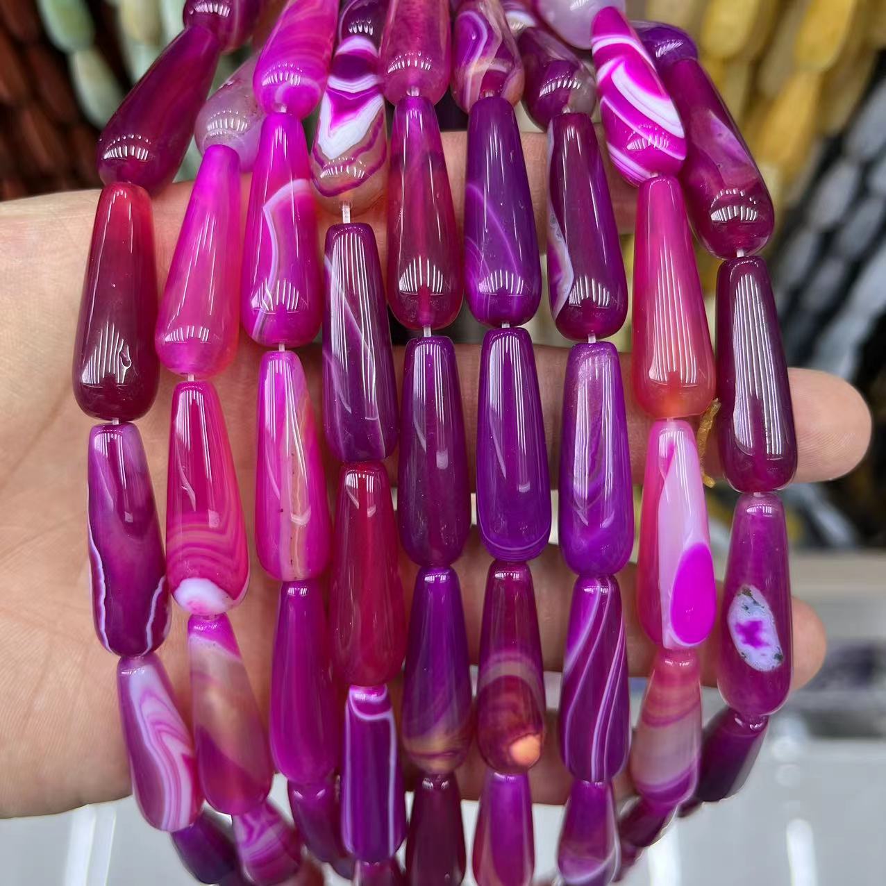 29:Striped pink agate