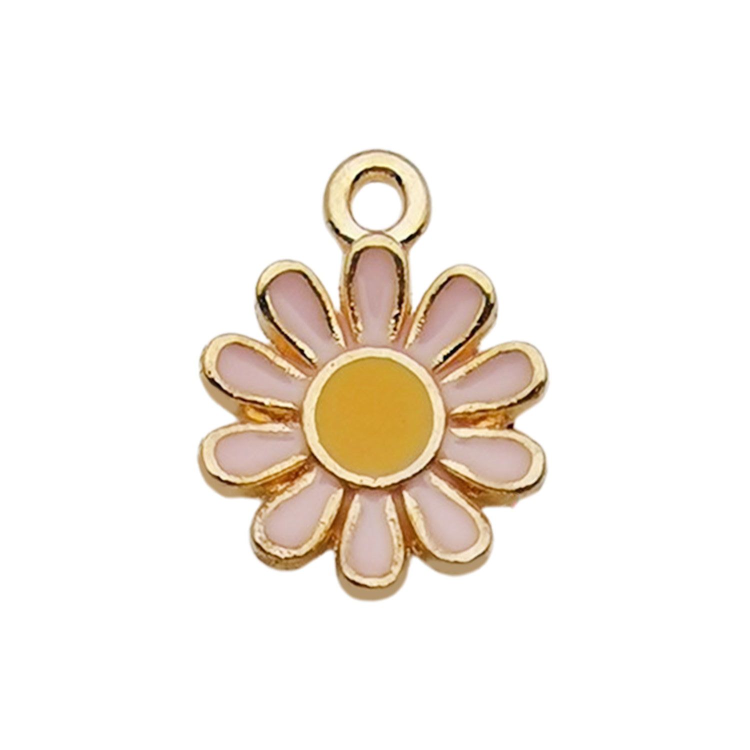 3:1 small round daisy flower 11.4x 14.6mm-0.5 g-11072