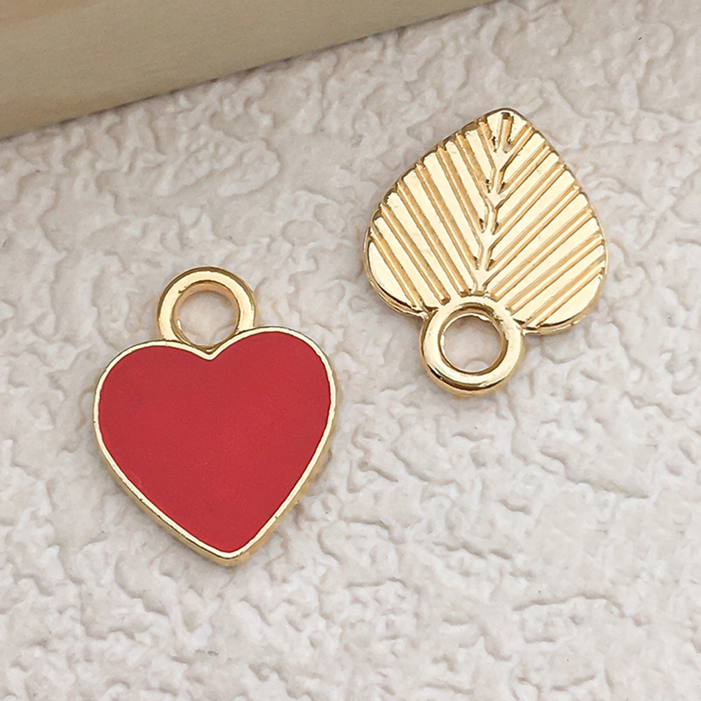 1 big red peach heart shape 10x12mm-0.5g-11027