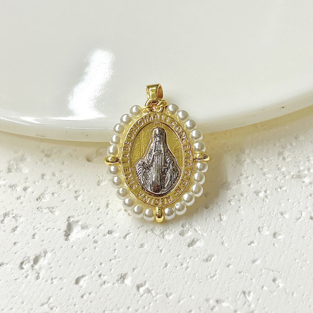 1:Imitation pearl two-color virgin pendant