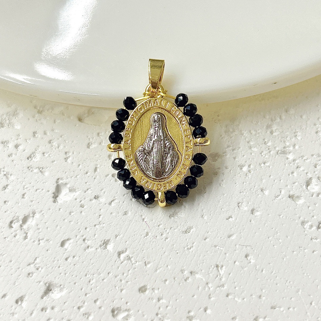 4:Black two-tone holy pendant