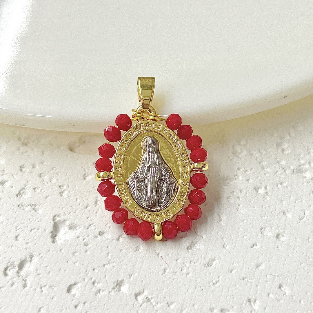 5:Big red two-color master pendant