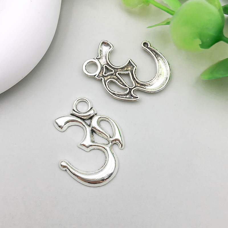 1:1 large 3D letter yoga symbol 22*29mm-2g-5363