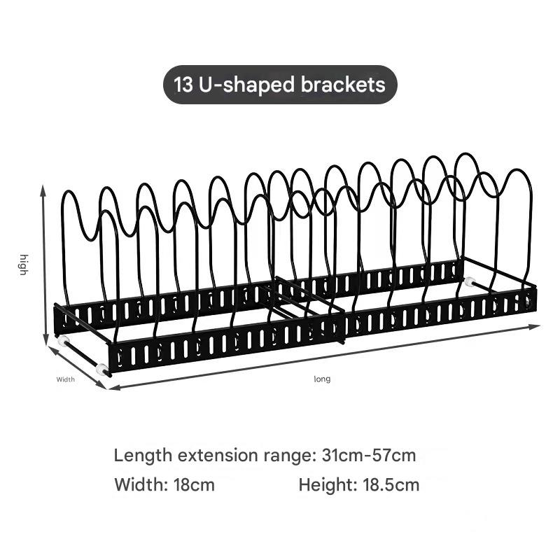 Black retractable 13 partition