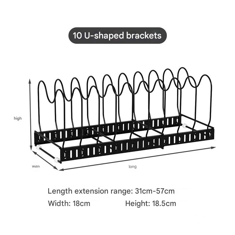 Black retractable 10 partition