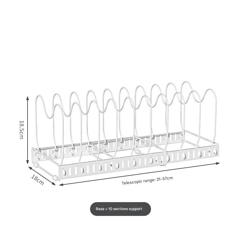 White retractable 10 partition