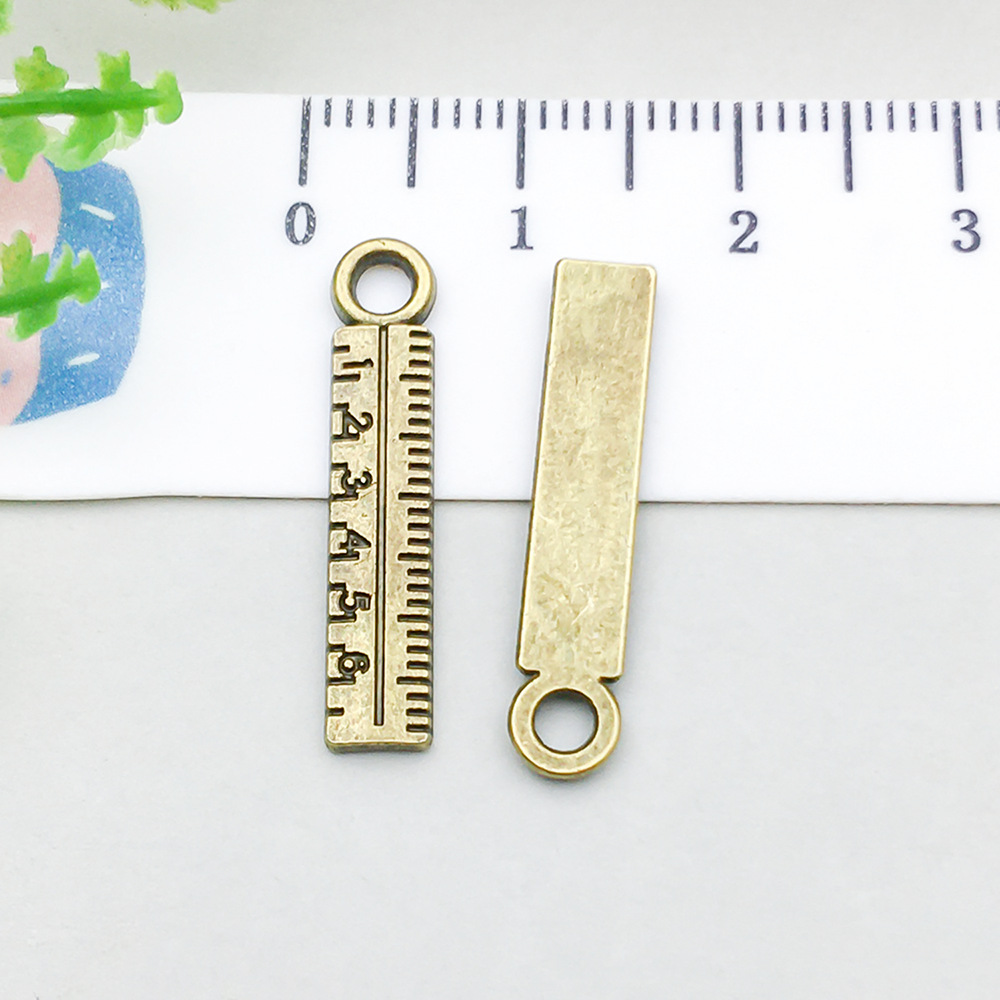 1 antique bronze  ruler 5*24mm-0.7g-20276