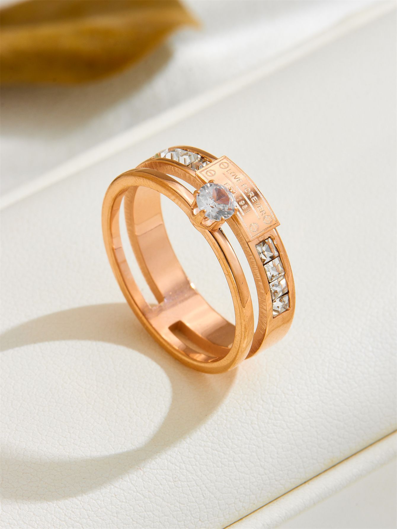 D211 rose gold ring US Size #10