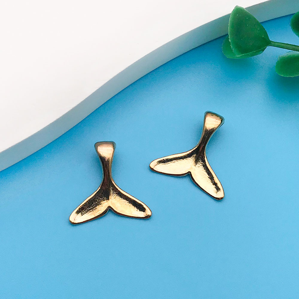 1 kc Golden Ocean Whale Mermaid Tail 16.5x 16mm-11