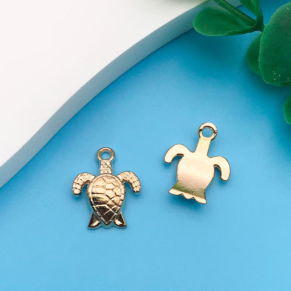 11:kc Golden Ocean Turtle 7.5x 10mm-17691-1g