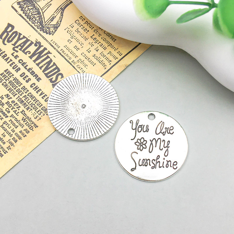 10:letter you are my sunshine25 * 25mm-3.4g-8995