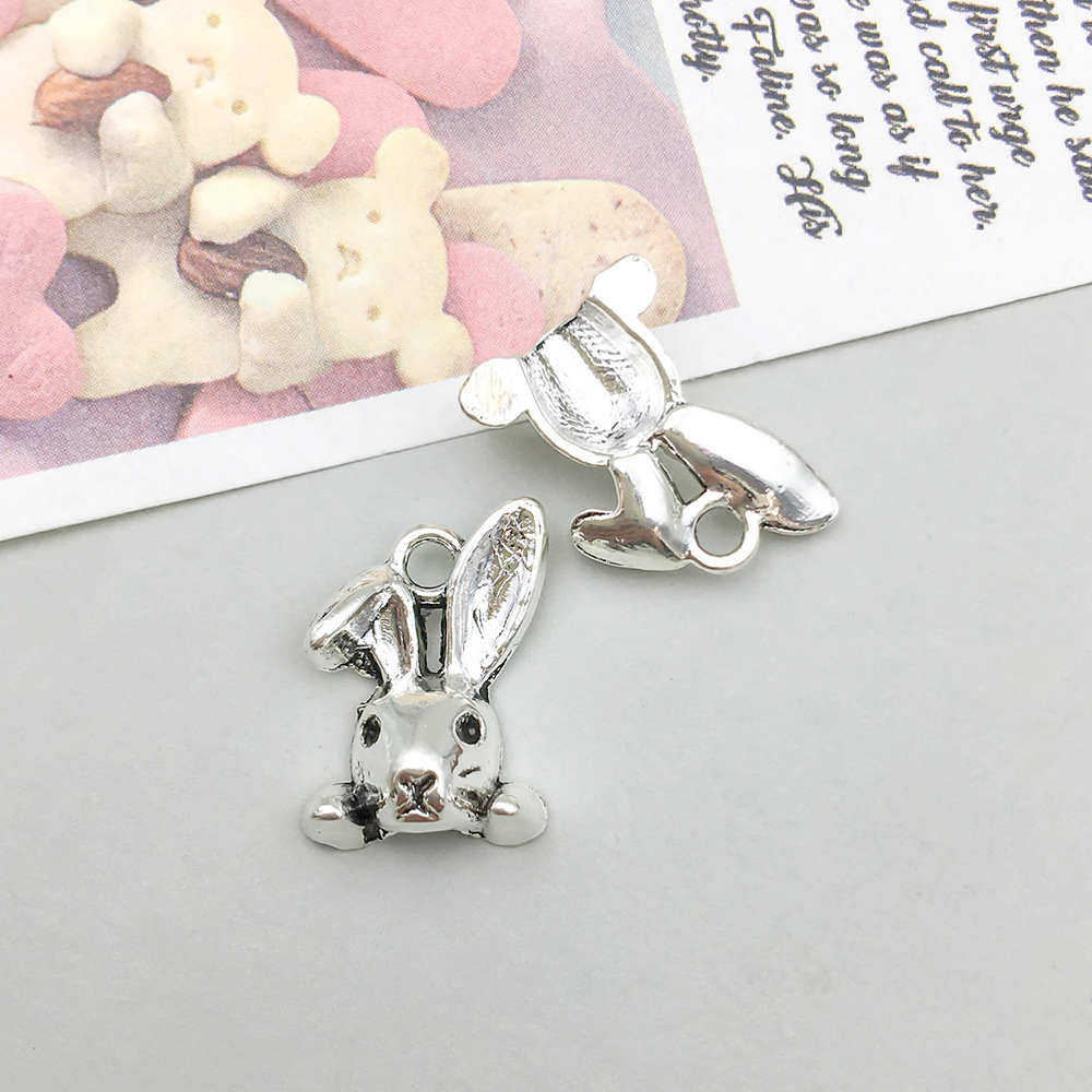 6:antique silver rabbit head 10*14mm-0.8g-6708