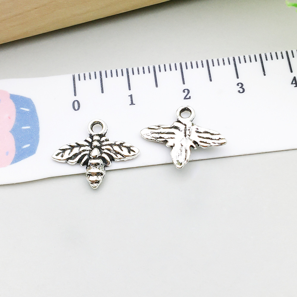 1 antique silver bee 16*13mm-0.5g-2390