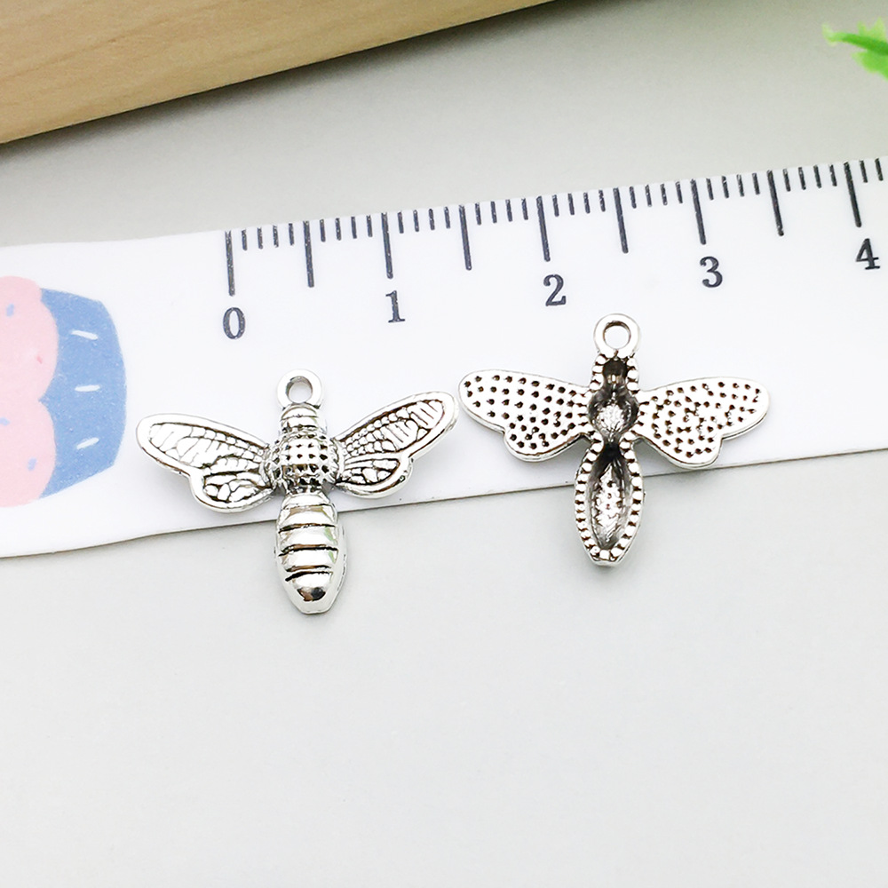 7:antique silver bee 16*19mm-0.9g-9186