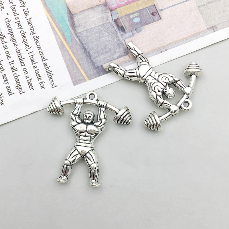 7:antique silver lifter 28*31mm-4.7g-16931