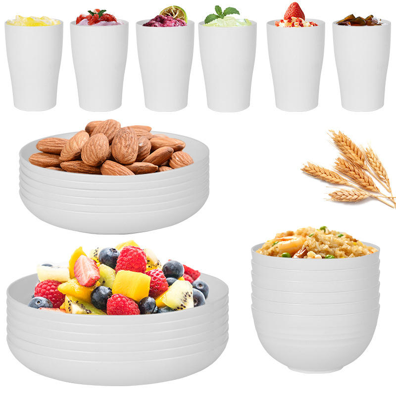 White 6 24-piece set (plate bowl cup plate) set