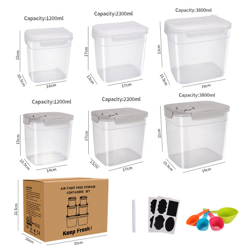 (color matching) square (set of 6) with measuring spoon mark marker pen