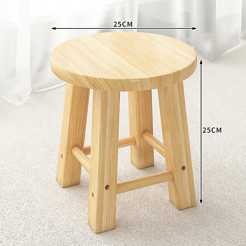 Square foot small round stool 25cm high