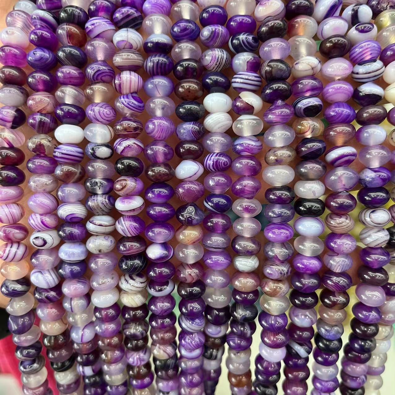 40:Purple striped agate