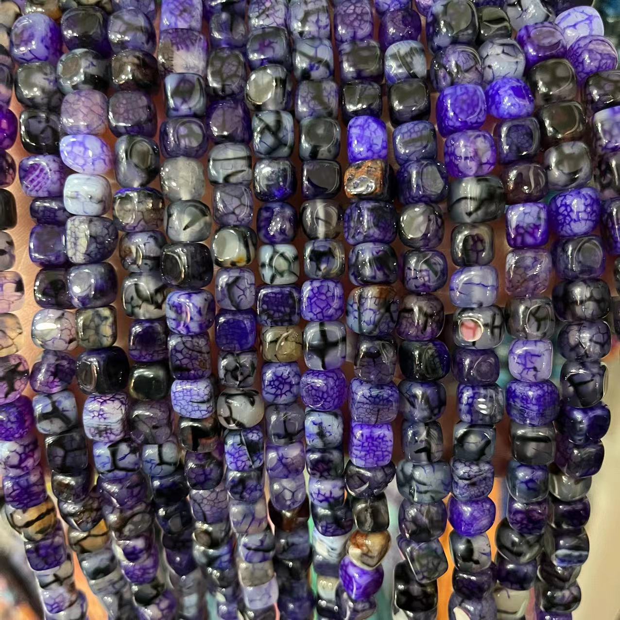 12:Purple dragon pattern agate