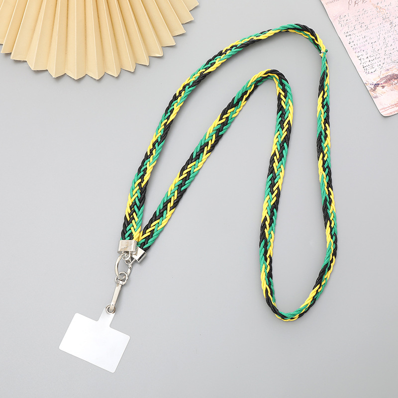 1:K2495 woven belt crossbody yellow green Black