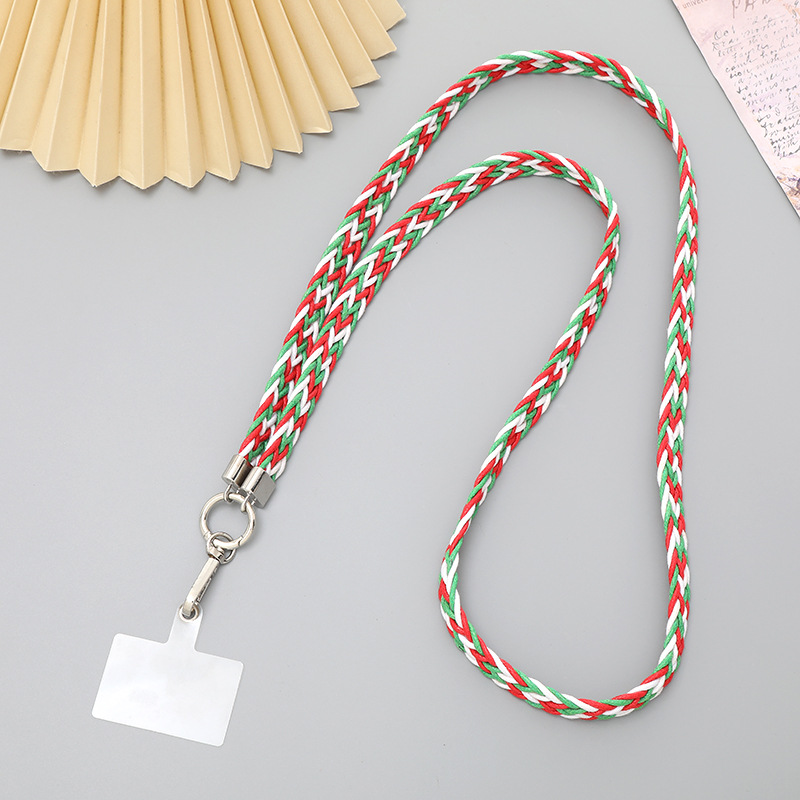 4:K2498 woven belt crossbody red White Green