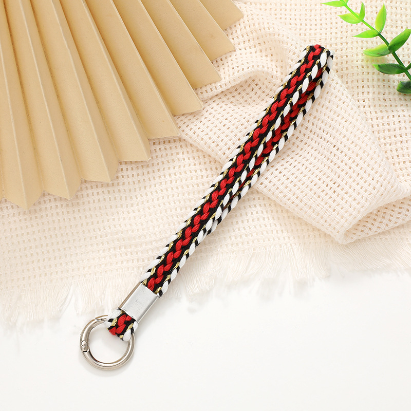8:K2510 short hand strap pendant red and white