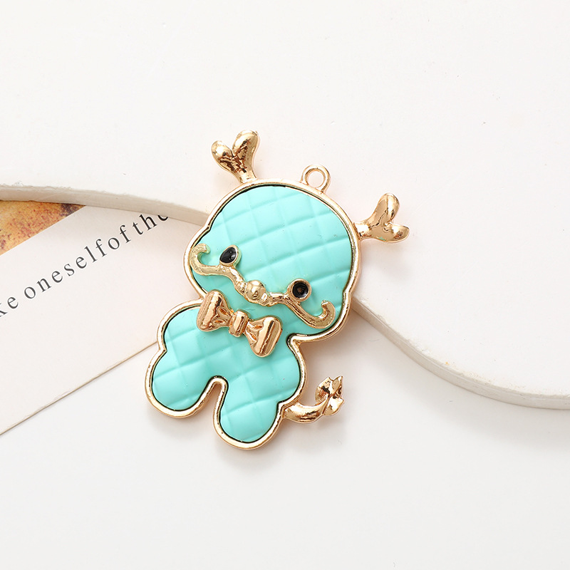 3:D2120 bow tie small dragon Green