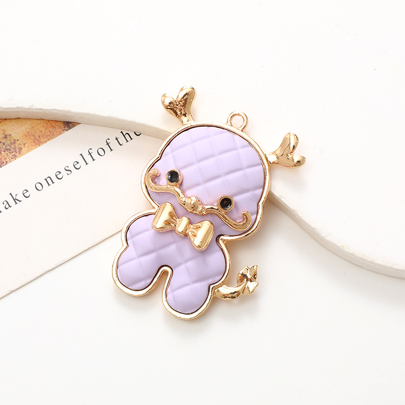 4:D2121 bow tie small dragon purple