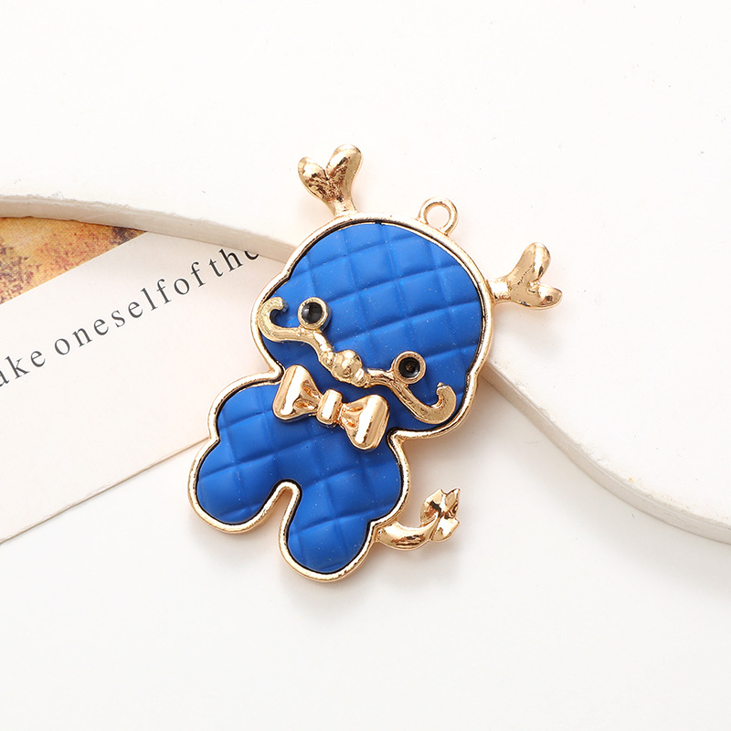 6:D2123 bow tie Dragon sapphire blue