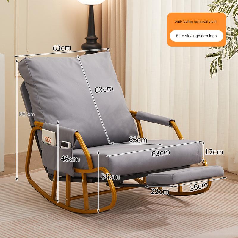 [azure blue-technical cloth] gold legs   pedals (multiple adjustable backrest)