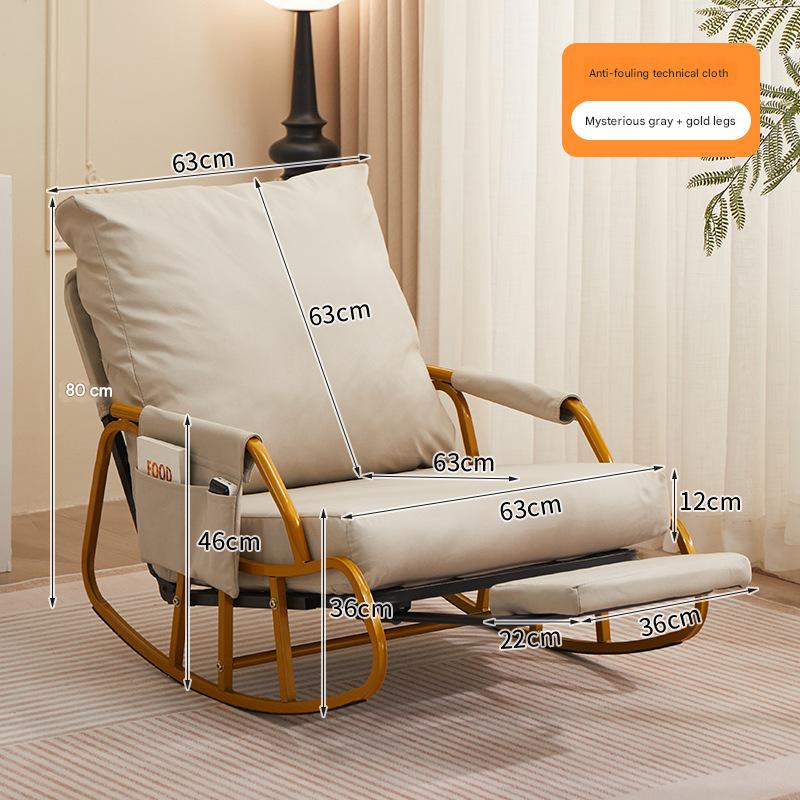 [mysterious gray-technical cloth] gold legs   pedals (multiple adjustable backrests)