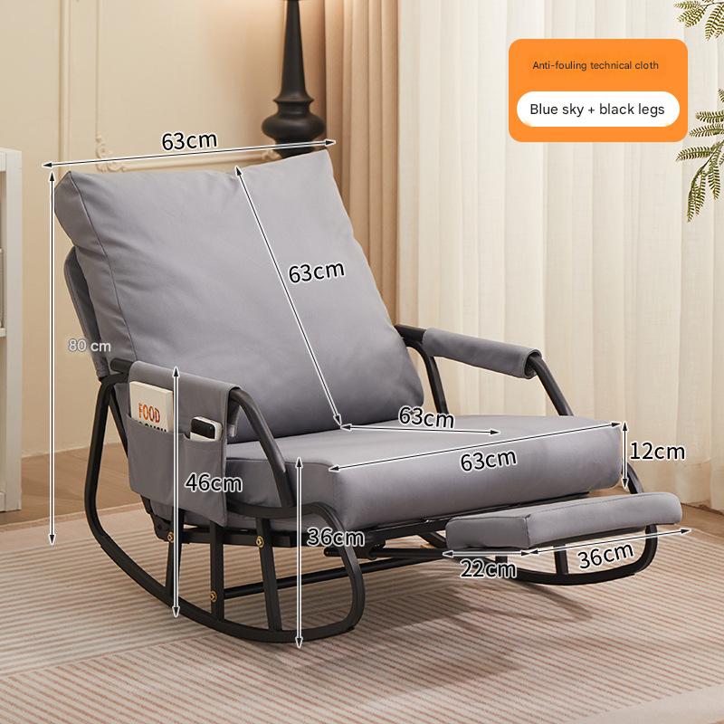 [azure blue-technical cloth] black legs   pedals (multiple adjustable backrest)