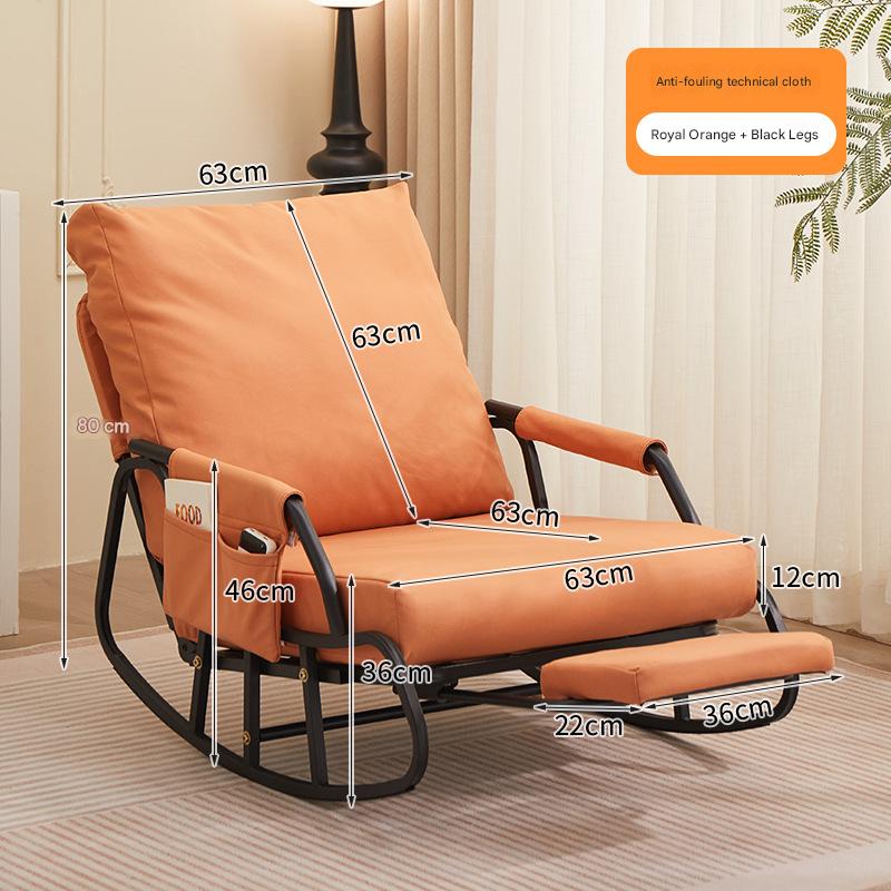 [chinese orange-technical cloth] black legs   pedals (multi-speed backrest adjustable)